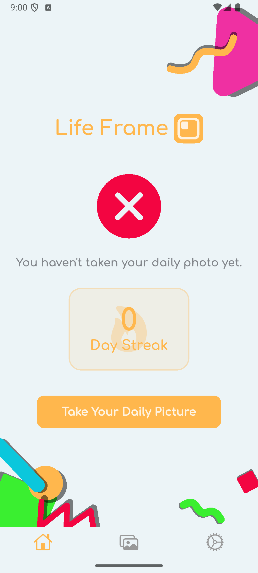 Home screen without streak